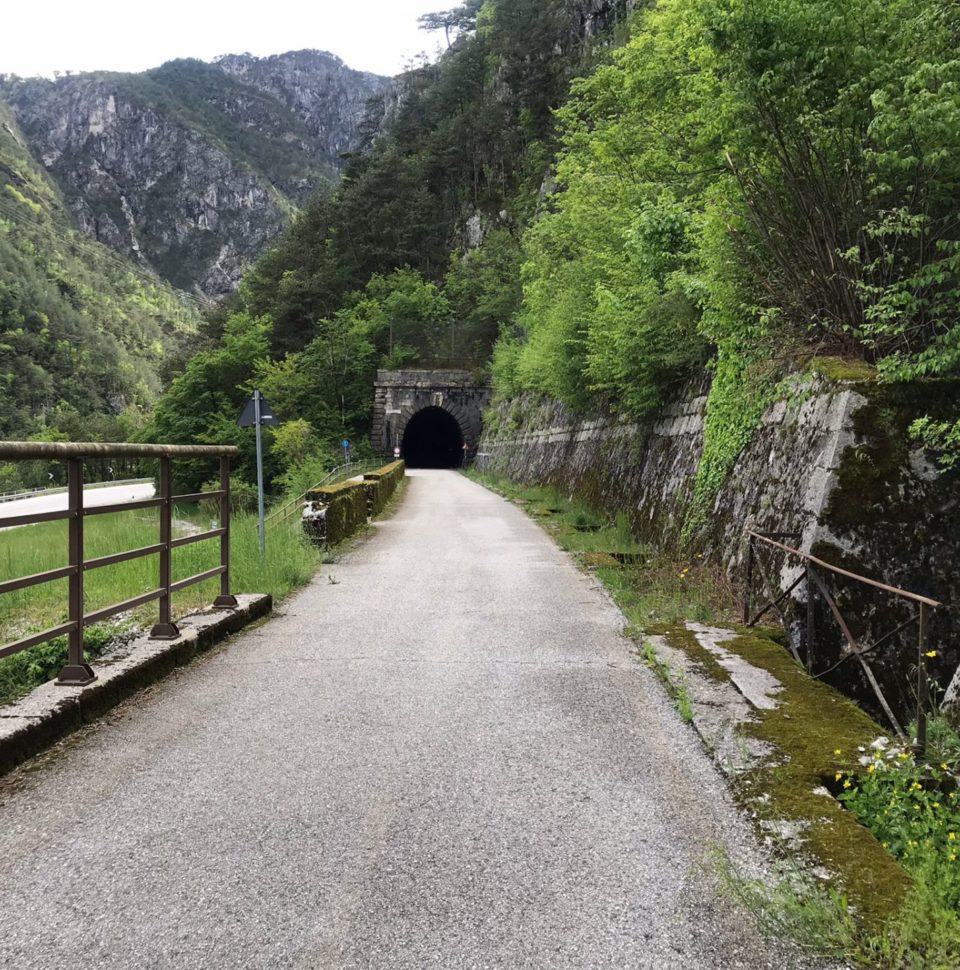 Slow biking on Alpe Adria cycle track
